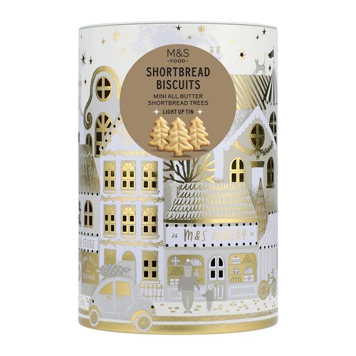 M&S Shortbread Light Up House Tin
