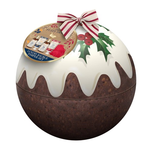 Baylis & Harding The Fuzzy Duck Christmas Pudding Bauble Tin Gift
