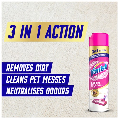 Vanish Gold Upholstery & Carpet Cleaner Foam
