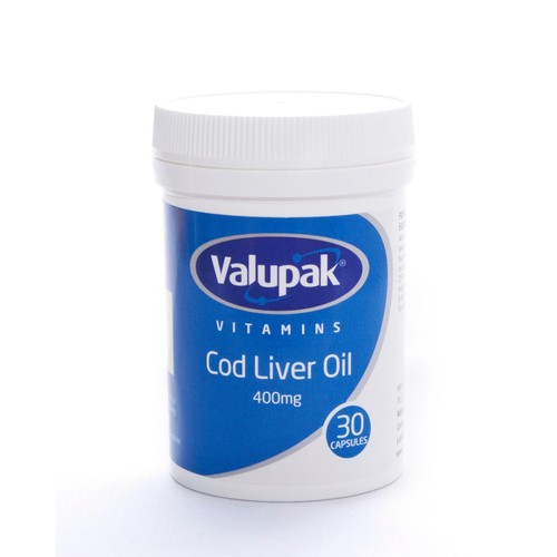 Valupak Vitamins Cod Liver Oil Capsules 400mg 