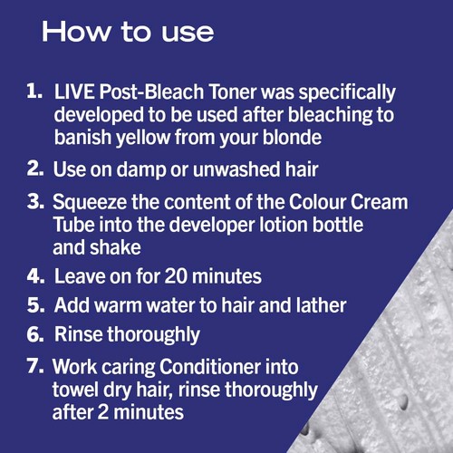 LIVE Blonde Perfector Toner T1 Ice White
