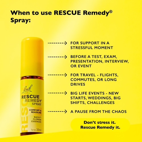 Bach flower Remedies Comfort & Reassure Rescue Remedy Spray 