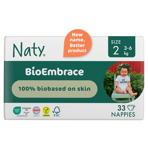 Naty BioEmbrace Nappies Size 2 (3-6kg)