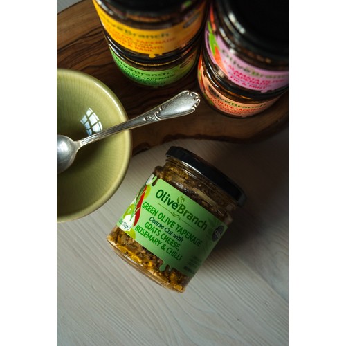 Olive Branch Olive Tapenade with Goat's Cheese, Rosemary & Chilli