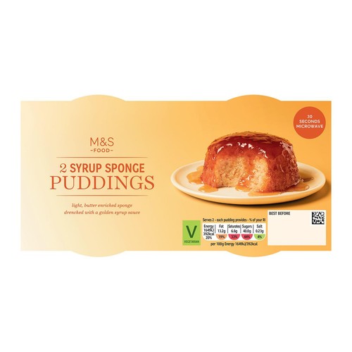 M&S 2 Syrup Sponge Puddings