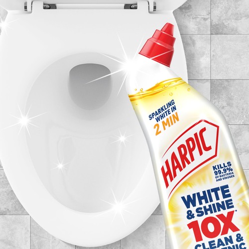 Harpic White & Shine Bleach Citrus Toilet Cleaner Gel