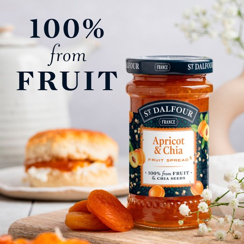 St Dalfour Apricot & Chia Fruit Spread