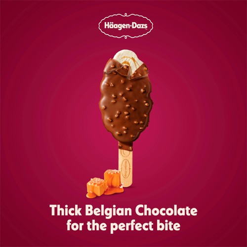 Haagen-Dazs Chunky Salted Caramel Stick Bar Ice Cream