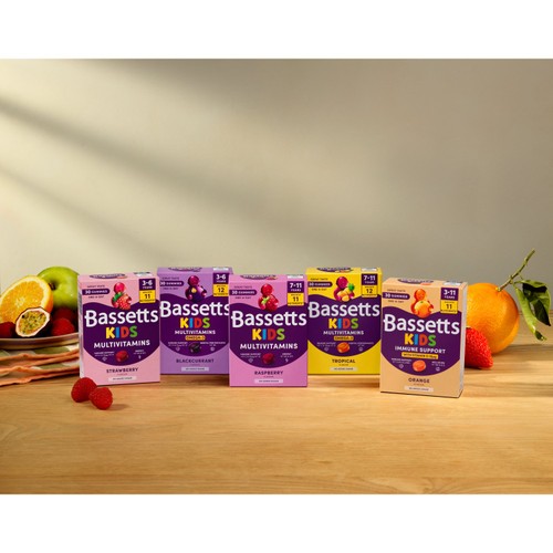 Bassetts Tropical Omega 3 & Multivitamins 7-11yrs 