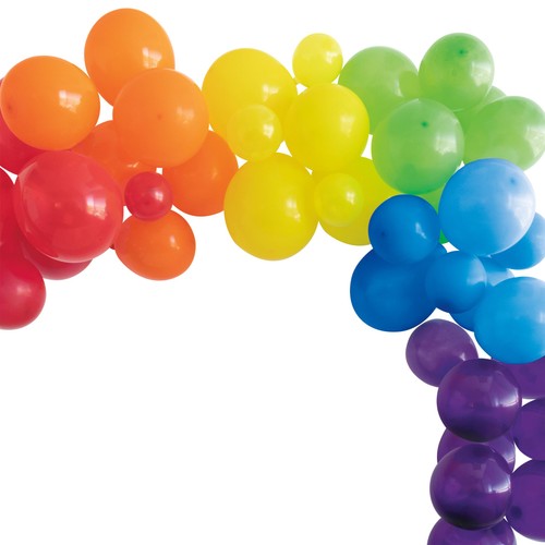 Rainbow Latex Balloon Arch (40 pieces)