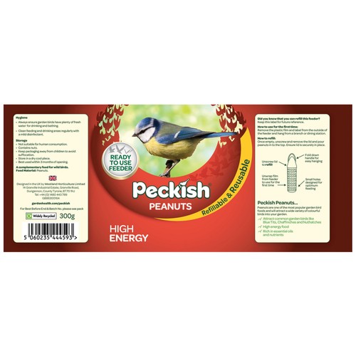 Peckish Ready to Use Peanut Bird Feeder 
