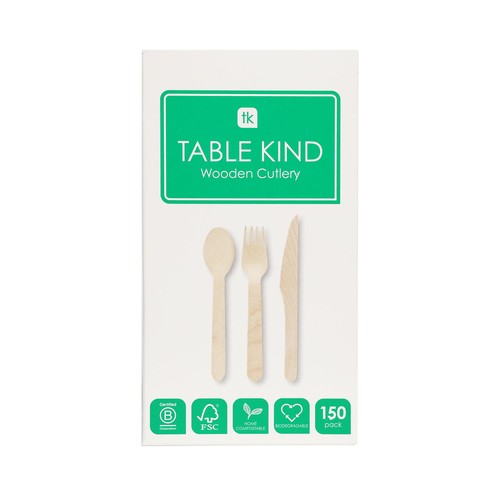 Talking Tables Table Kind Wooden Cutlery 