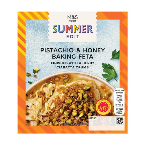 M&S Pistachio & Honey Baking Feta Serves 2