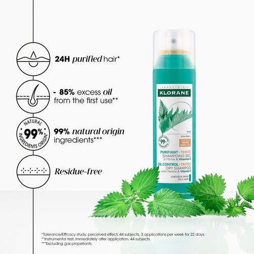 Klorane Oil Control Tinted Dry Shampoo
