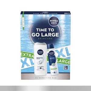 NIVEA MEN Feel So Smooth Sensitive Shower and shave Gift Set