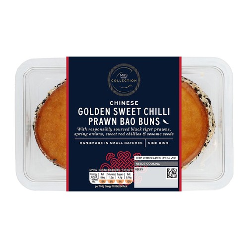 M&S Collection Golden Sweet Chilli Prawn Bao Buns