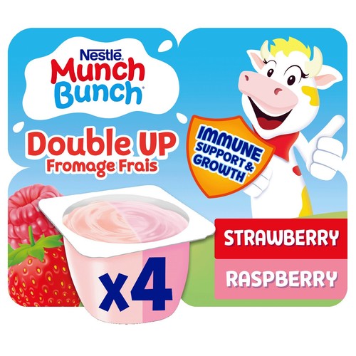Munch Bunch Double Up Fromage Frais Strawberry & Raspberry 