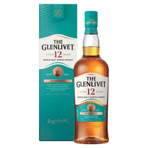 The Glenlivet 12 Year Old Single Malt Scotch Whisky With Giftbox