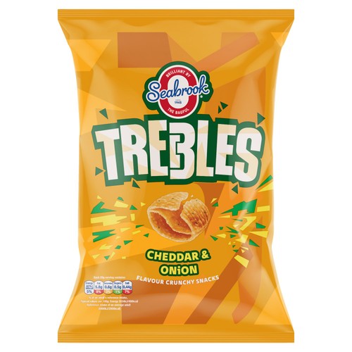 Seabrook Trebles Cheddar & Onion Sharing Bag