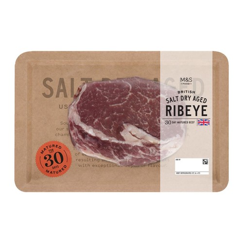M&S Salt Dry Aged Ribeye Steak