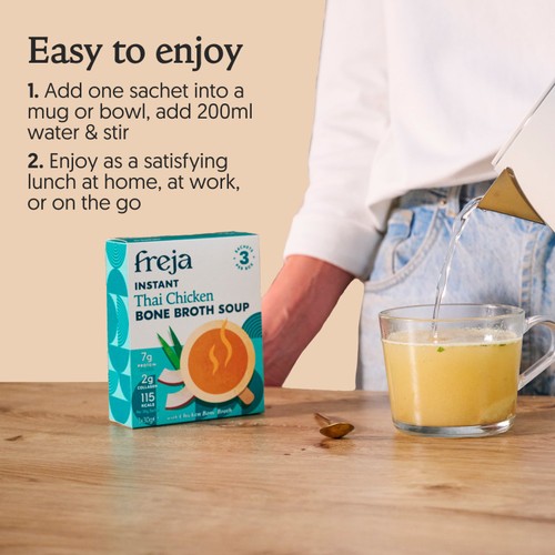 Freja Instant Thai Chicken Bone Broth Soup