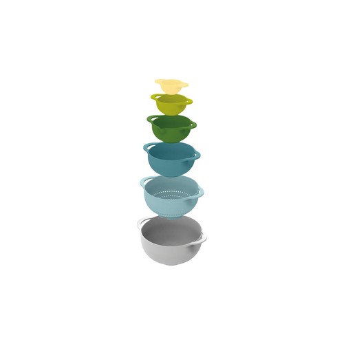Joseph Joseph Duo 6pc Food Preparation Bowl Set (Opal)