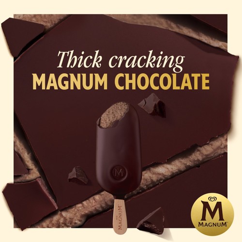 Magnum Collection Intense Dark Chocolate Ice Cream Sticks