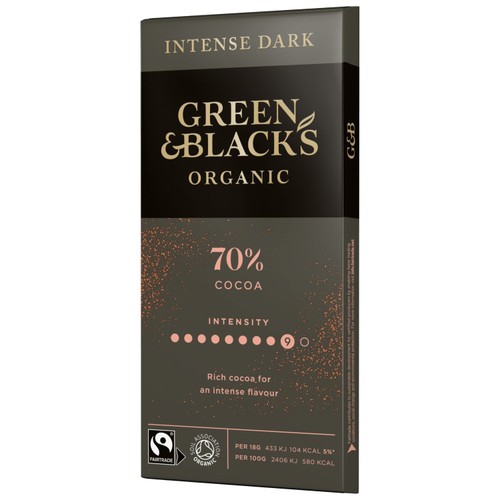 Green & Black's 70% Organic Dark Chocolate Bar