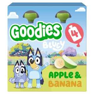 Goodies Bluey Apple And Banana Pouch Kids Snack 4X100G