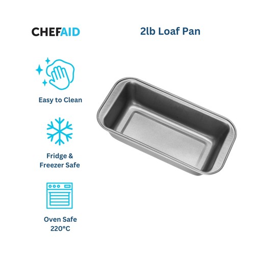 Bread Loaf Pan Chef Aid Non-Stick 2lb Loaf Tin, 900g Rectangular