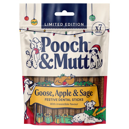 Pooch & Mutt Goose, Apple & Sage Christmas Dental Sticks