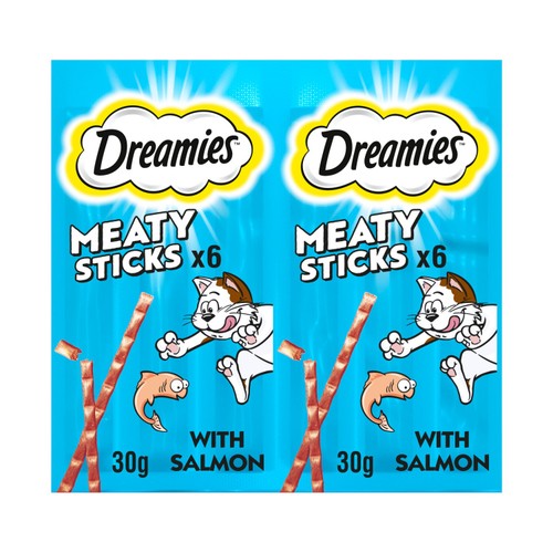 Dreamies Meaty Sticks with Salmon Cat Treats