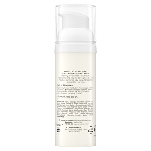 Aveeno Face Calm+Restore Rehydrating Night Cream Moisturiser