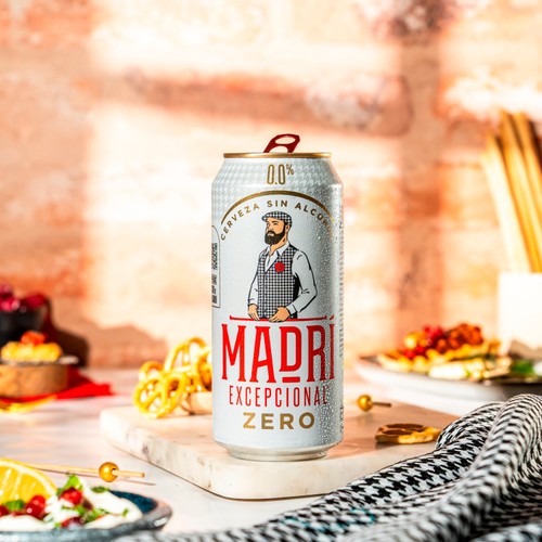 Madri Excepcional 0% Premium Lager Cans