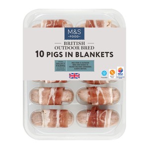 M&S British Outdoor Bred 10 Pigs in Blankets
