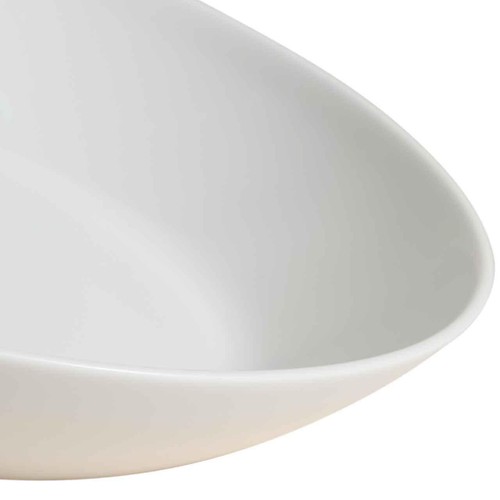 M&S Straight Sided China Pasta Bowl, White