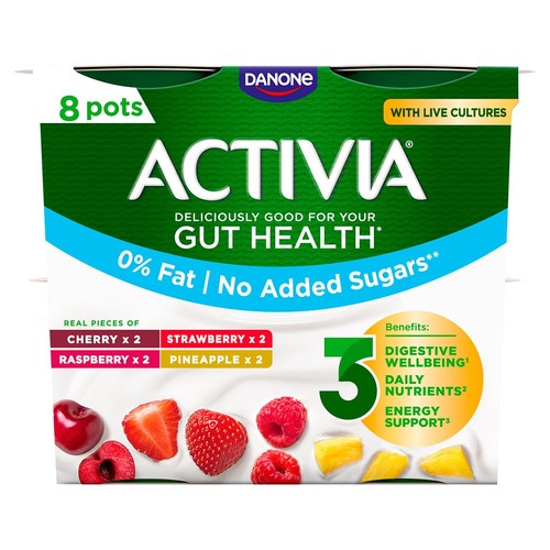 Activia Strawberry Raspberry Cherry Pineapple Yoghurt