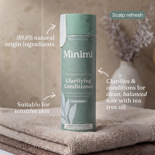 Miniml Clarifying Hair Conditioner Refreshing Tea Tree & Mint