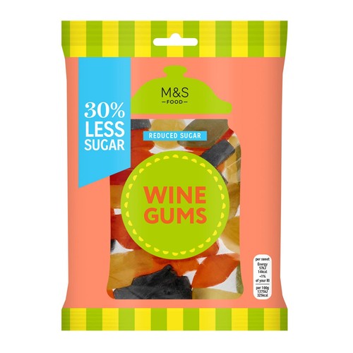 M&S 30% Reduced Sugar Wine Gums