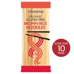 Clearspring Organic Gluten Free 100% Brown Rice Wide Noodles