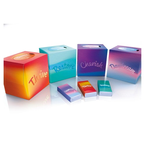 Kleenex Collection Cube Facial Tissues - Single Box