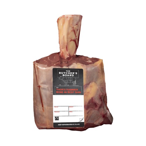 The Butcher's Board Thor's Hammer Bone in Beef Shin