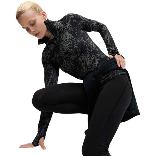 M&S Womens Goodmove Half Zip Running Top, 10, Dark Mix