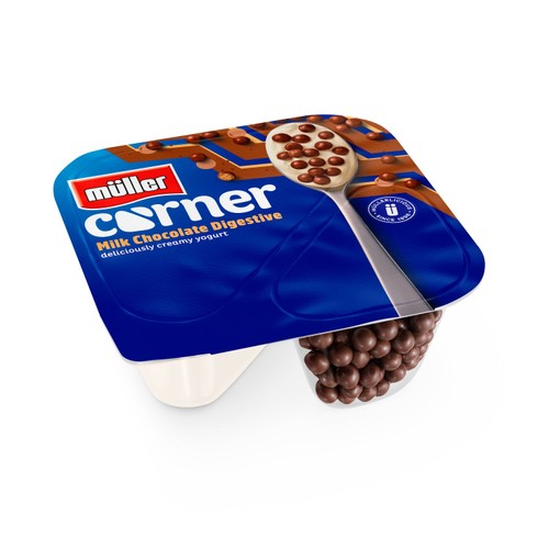 Muller Corner Vanilla Yogurt with Chocolate Digestive Biscuits