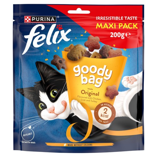 Felix Goody Bag Original Chicken Liver and Turkey Cat Treats