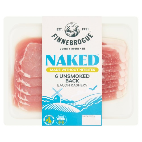 Finnebrogue Naked 6 Unsmoked Back Bacon 
