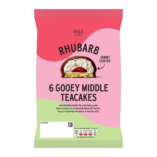 M&S 6 Ultimate Rhubarb Teacakes