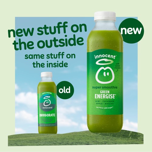 Innocent Green Energise, Kiwi, Cucumber, Apple & Matcha Super Smoothie
