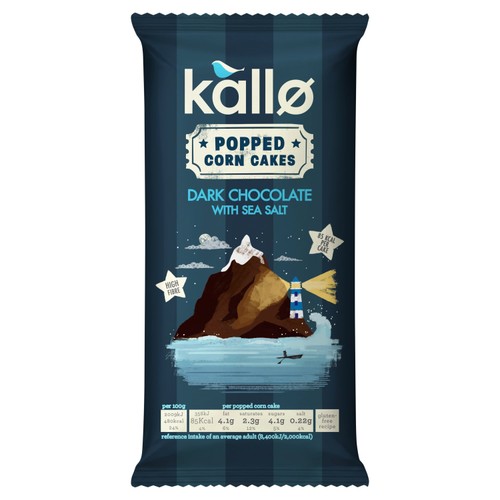 Kallo Dark Chocolate & Sea Salt Popped Corn Cakes