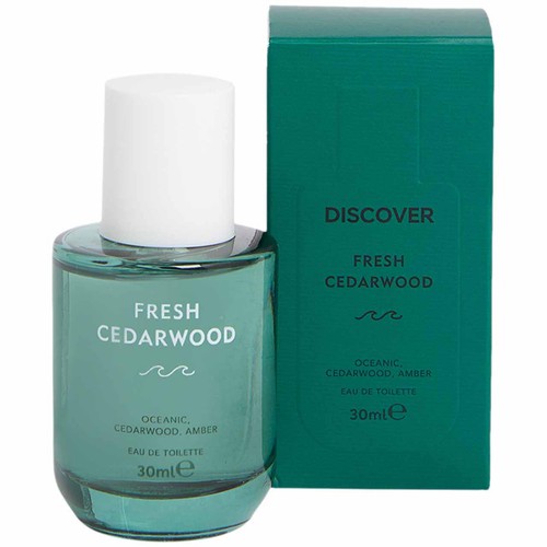 M&S Mens Discover Fresh Cedarwood Eau de Toilette, 30ml